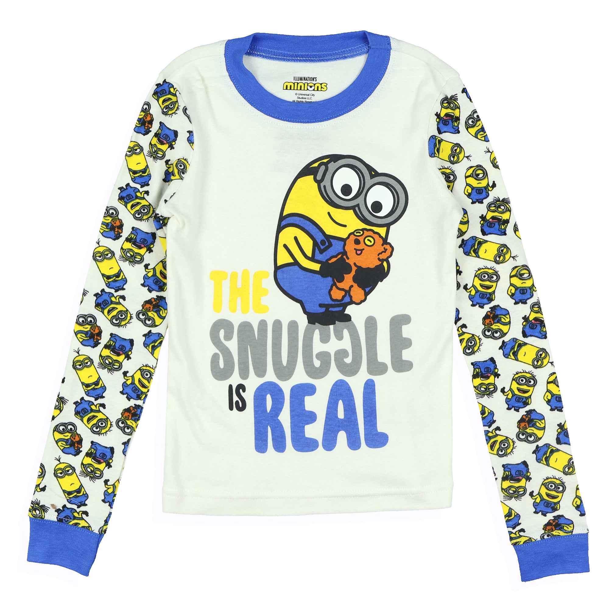 Minions The Snuggle Is Real Toddler Boys' Tight Fit 2- Piece Pajama Set