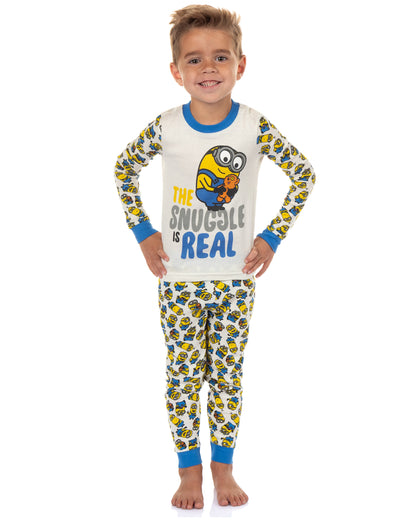 Minions The Snuggle Is Real Toddler Boys' Tight Fit 2- Piece Pajama Set