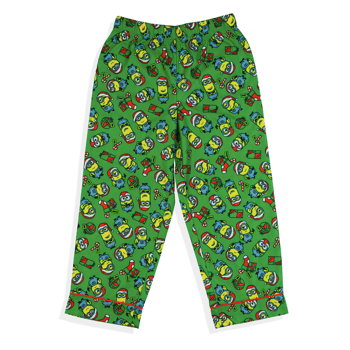 Minions Holiday Design Toddler Boy's Button Up Coat Pajama Sleep Set (5T)