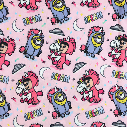 Minions Pajamas Toddler Girls I Dream In Fluff Ruffled Sleep Set (6)