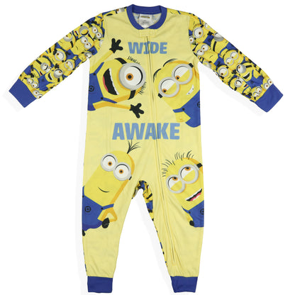 Minions Pajamas Toddler Wide Awake Full-Zip Footless Sleeper