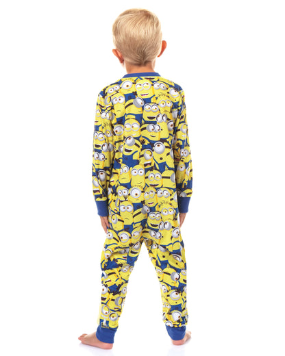 Minions Pajamas Toddler Wide Awake Full-Zip Footless Sleeper