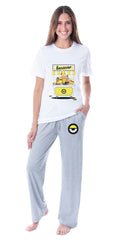 Despicable Me Women's Minions Bananas Sleep Crewneck Pants Pajama Set