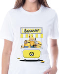 Despicable Me Women's Minions Bananas Sleep Crewneck Pants Pajama Set