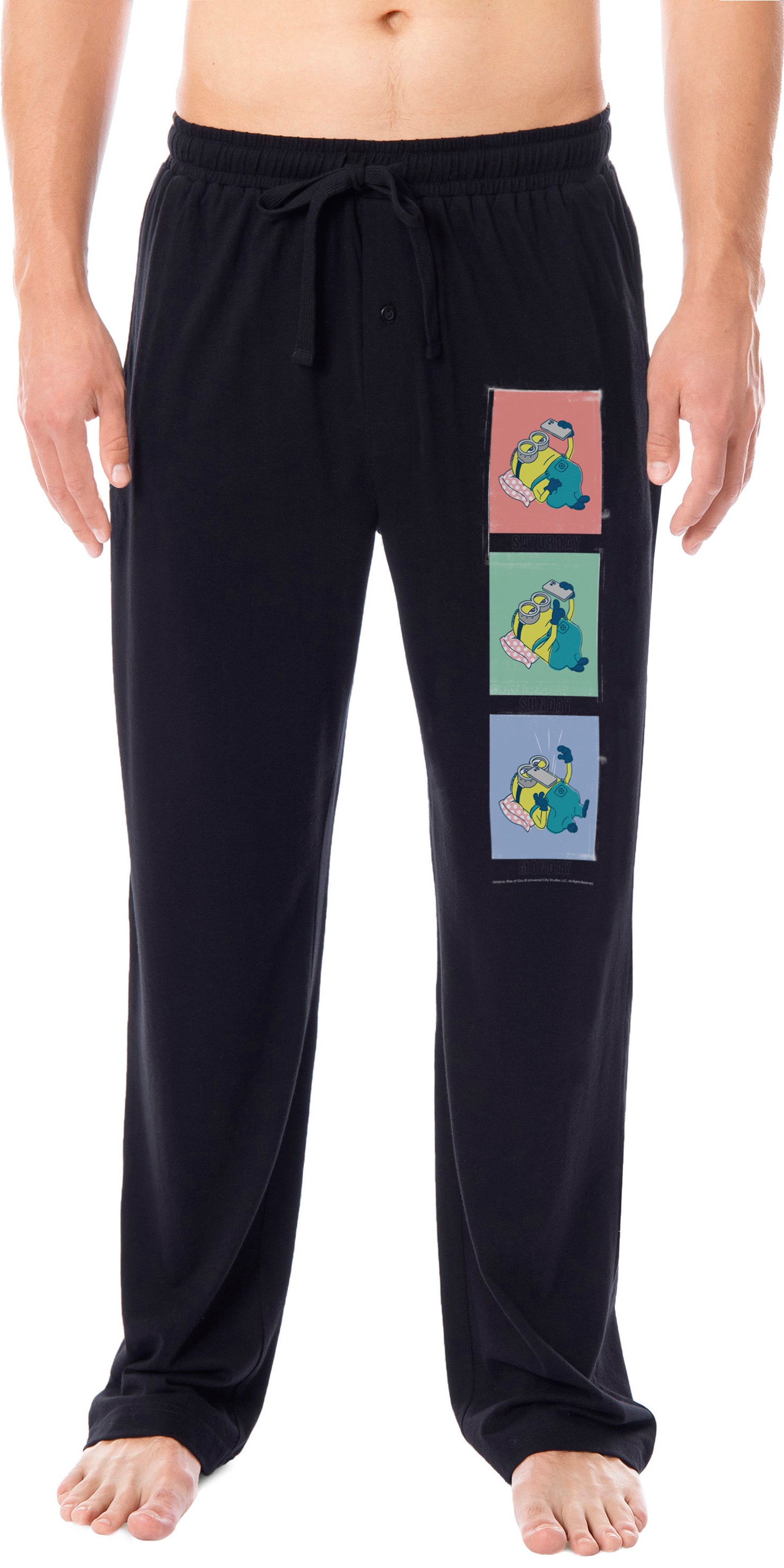 Despicable Me Minions Mens' Character Phone Funny Sleep Pajama Pants