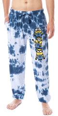 Despicable Me Men's Minions Chibi Tie-Dye Sleep Jogger Pajama Pants