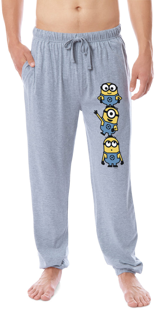 Despicable Me Minions Men's Chibi Sleep Jogger Pajama Pants For Adults