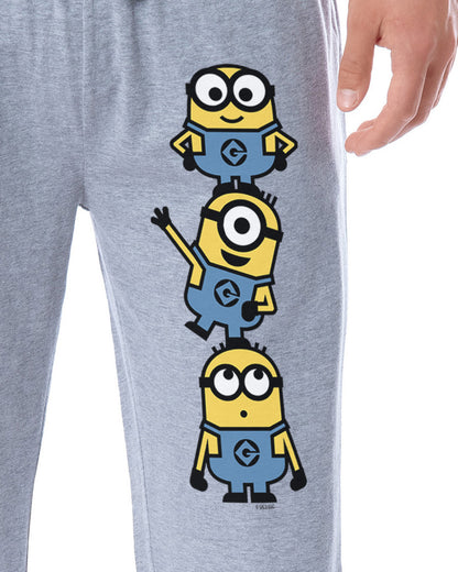 Despicable Me Minions Men's Chibi Sleep Jogger Pajama Pants For Adults