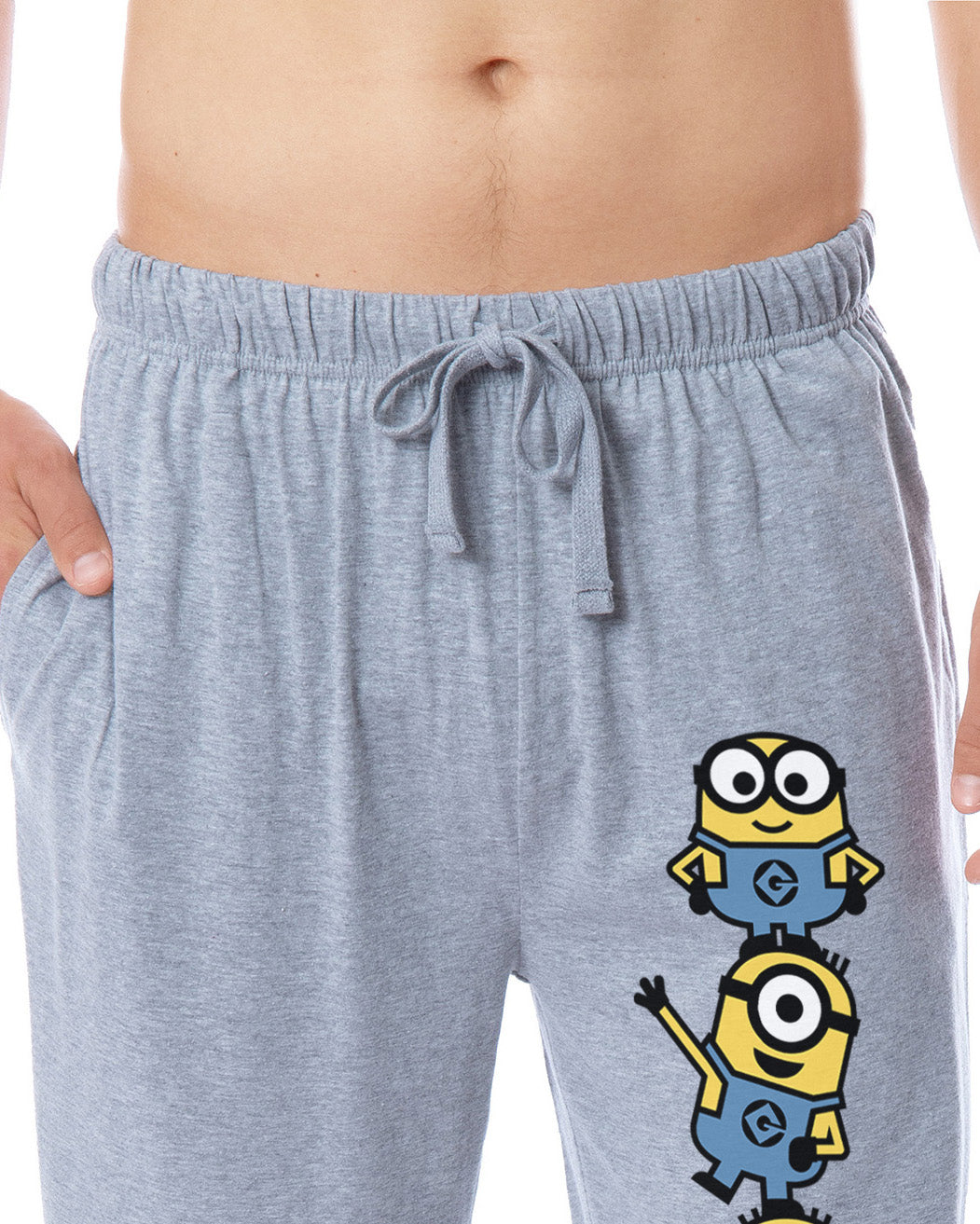 Despicable Me Minions Men's Chibi Sleep Jogger Pajama Pants For Adults