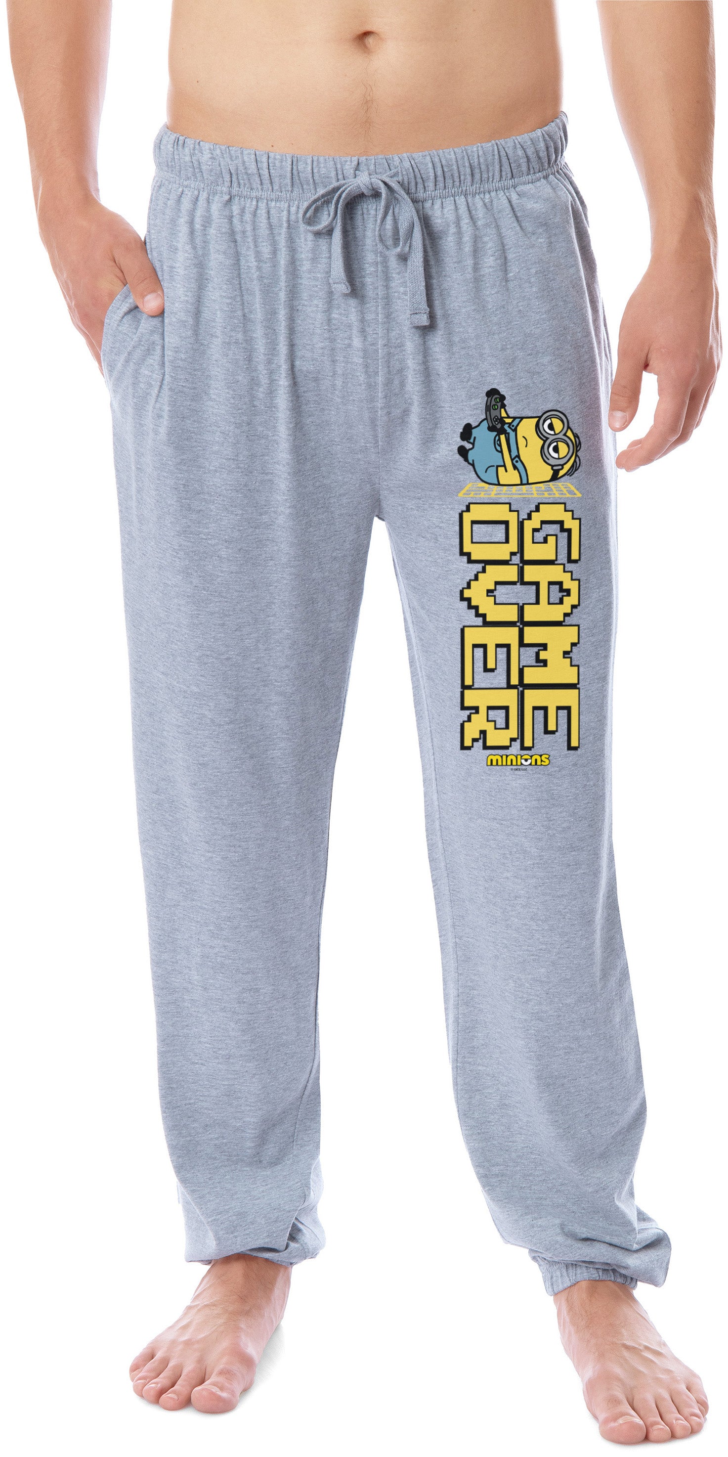 Despicable Me Minions Mens' Game Over Sleep Jogger Pajama Pants For Adults