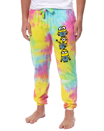 Despicable Me Men's Minions Chibi Tie-Dye Jogger Sleep Pajama Pants