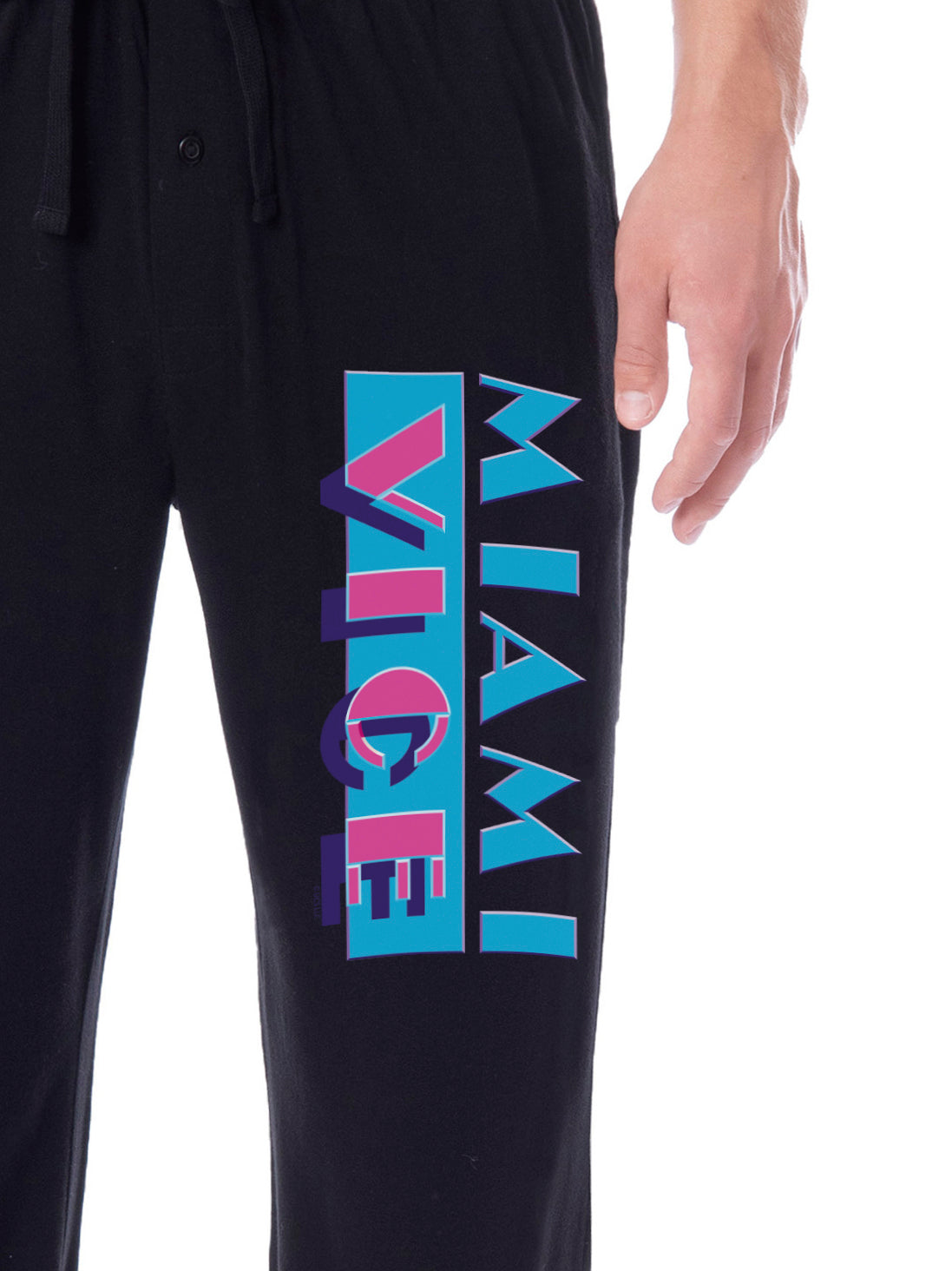 Miami Vice TV 1985 Men's TV Series Title Logo Classic Sleep Pajama Pants