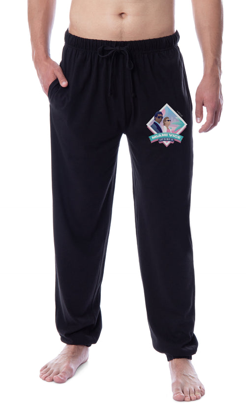 Miami Vice TV 1985 Men's TV Series Character Sleep Jogger Pajama Pants