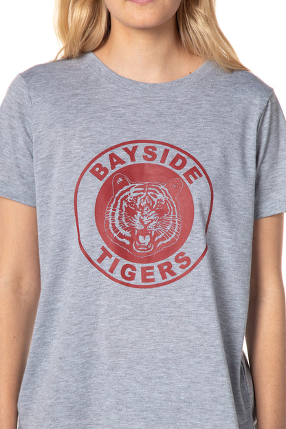 Saved By The Bell Womens' Bayside Tigers High Logo Sleep Pajama Set Shorts