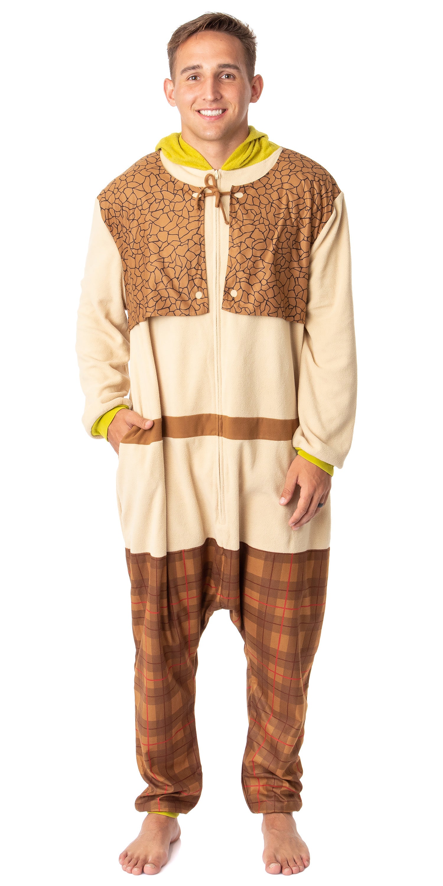 DreamWorks Shrek Mens' Movie Film Character Costume Footless Sleep Union Suit