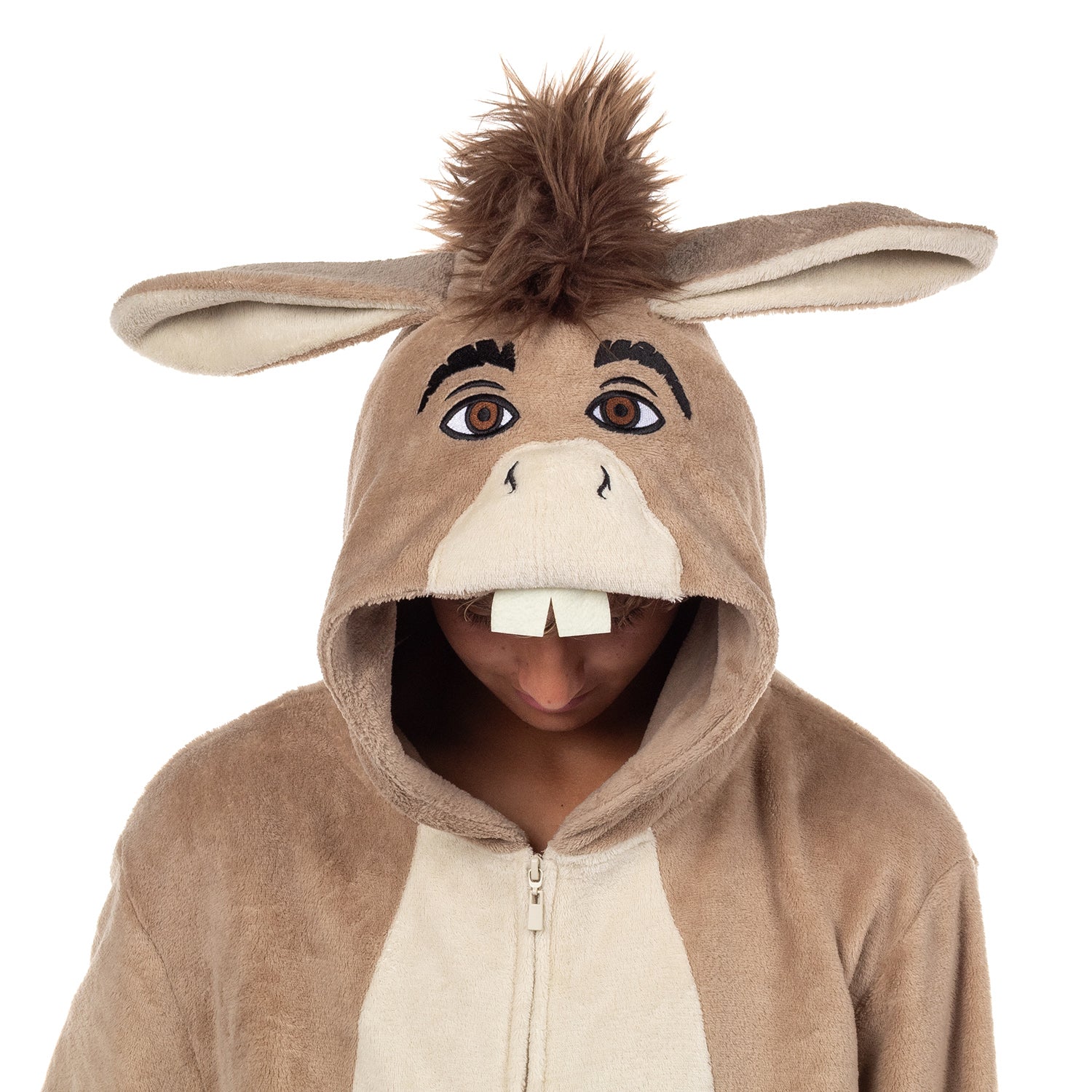 Shrek Donkey Costume Kigurumi Union Suit Adult Onesie Pajama Outfit XXS/XS