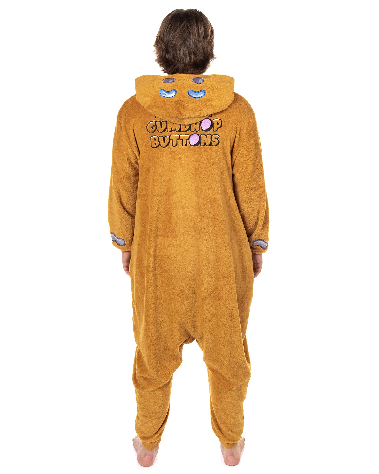 Shrek Union Suit Men's Kigurumi Gingy One Piece Hooded Costume Pajama (XXS/XS)