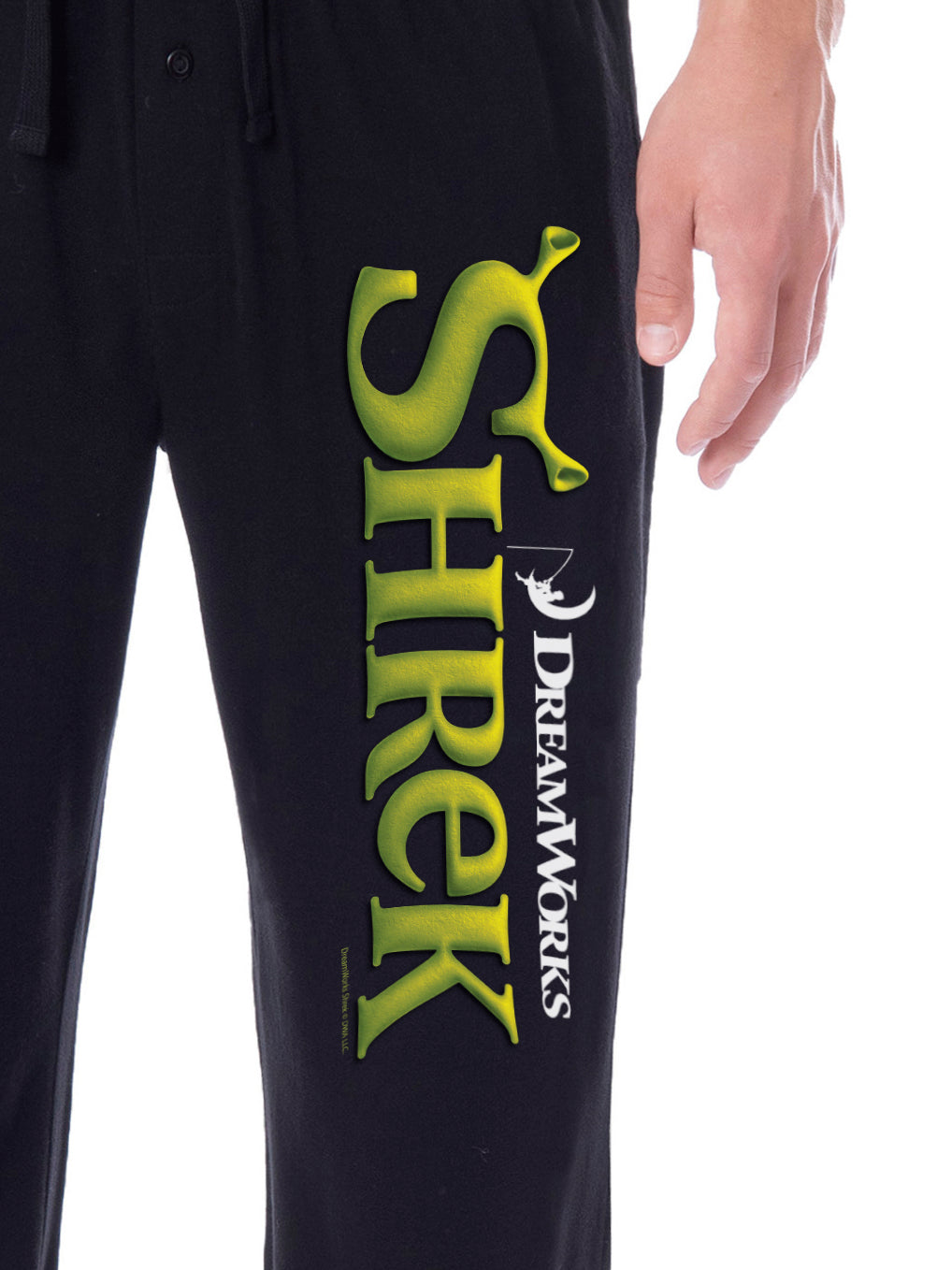 DreamWorks Shrek Men's Movie Film Title Logo Character Sleep Pajama Pants