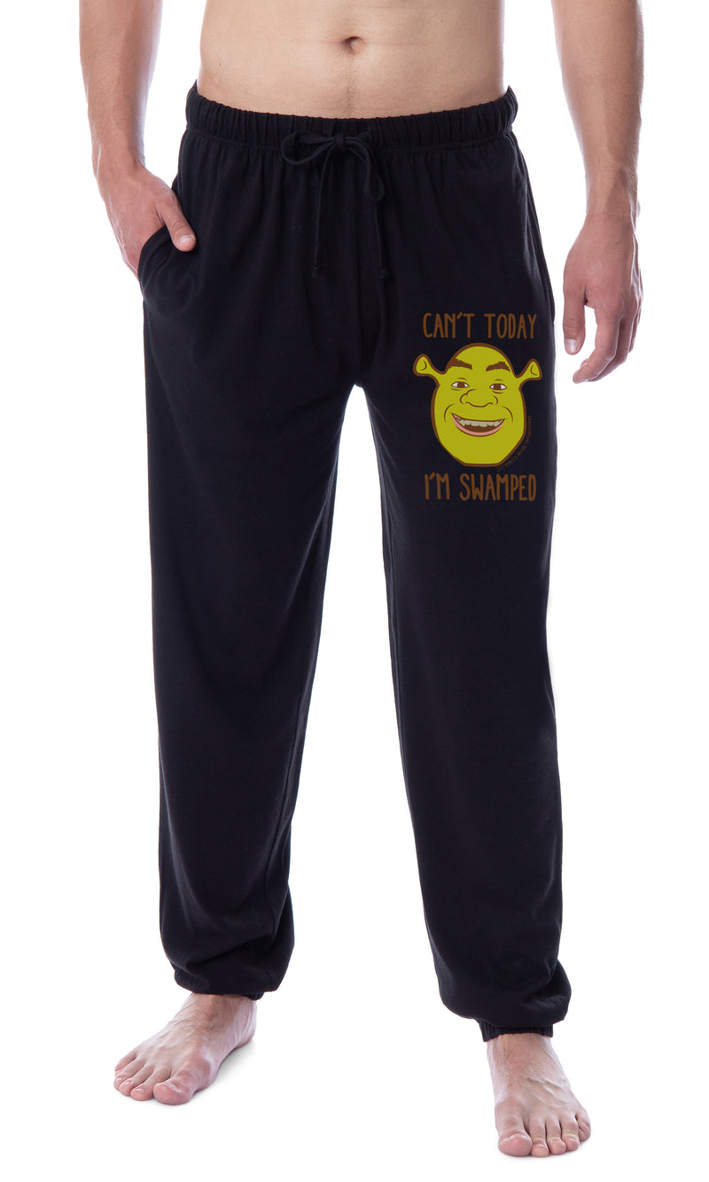 DreamWorks Shrek Men's Can't Today I'm Swamped Sleep Jogger Pajama Pants