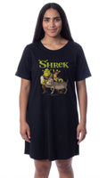 DreamWorks Shrek Womens' Donkey Puss in Boots Nightgown Sleep Pajama Shirt
