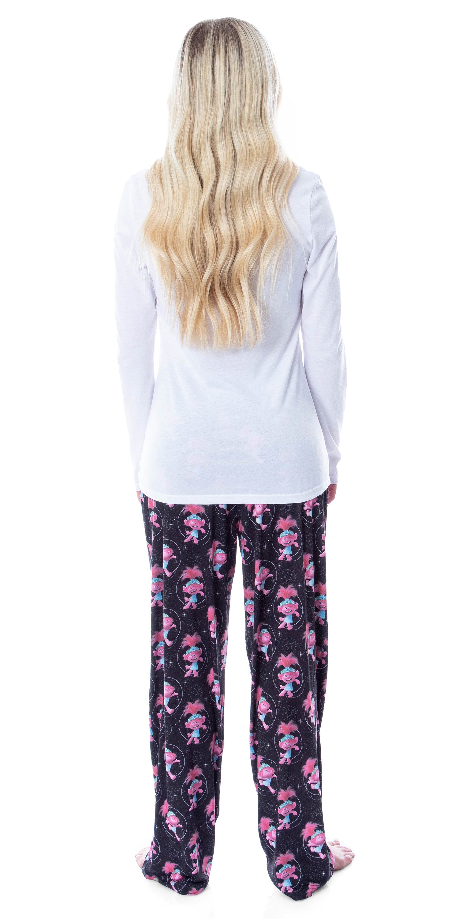 Dreamworks Trolls Movie Women's Poppy Super Soft Loungewear Pajama Pants