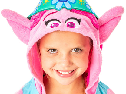Dreamworks Trolls Movie Girls' Poppy Hooded Nightgown Sleep Shirt