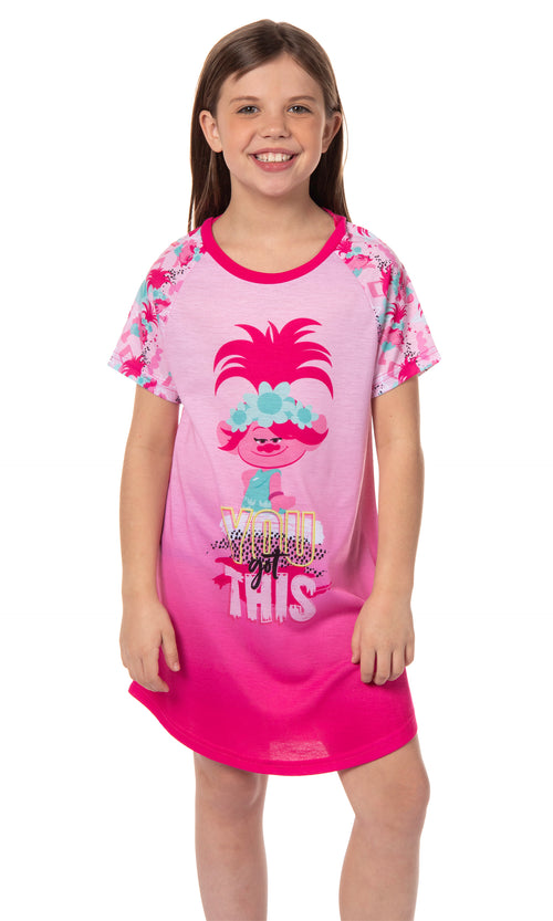 Girls' Dreamworks Trolls You Got This Poppy Nightgown Sleep Pajama Shirt