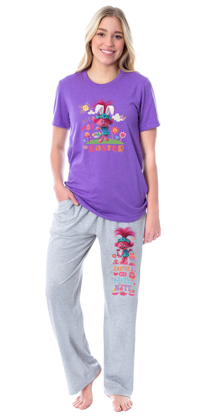 Dreamworks Trolls Womens' Poppy Hip Hop It's Easter Sleep Pajama Set