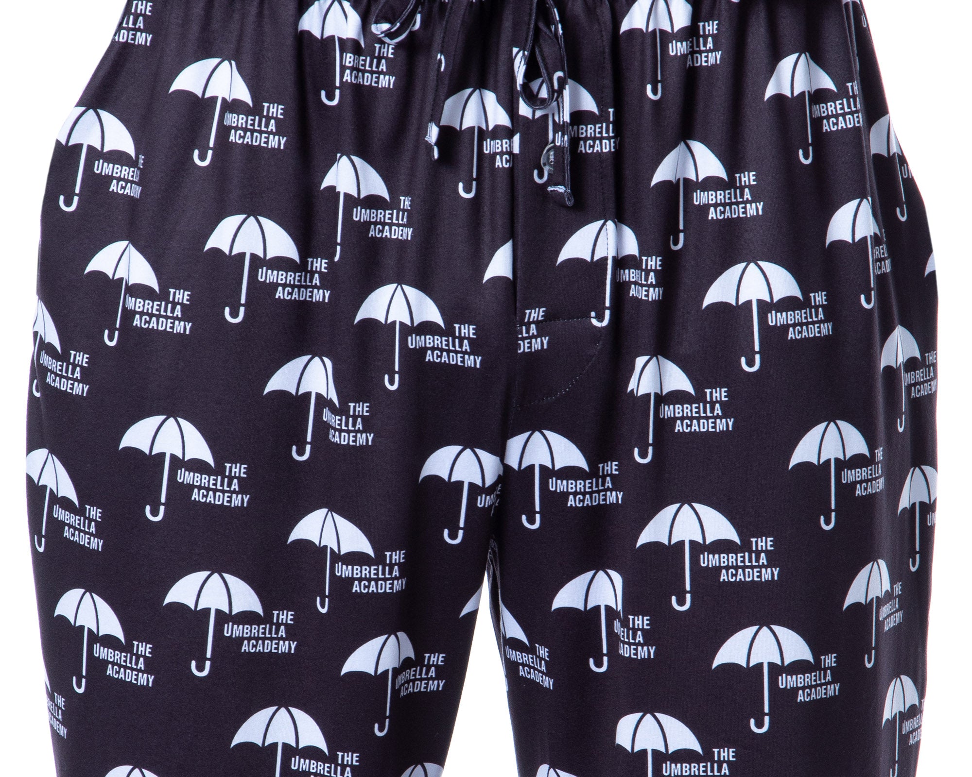 The Umbrella Academy Mens' TV Series Logo  Tossed Print Pajama Pants