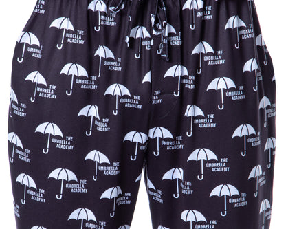 The Umbrella Academy Mens' TV Series Logo  Tossed Print Pajama Pants