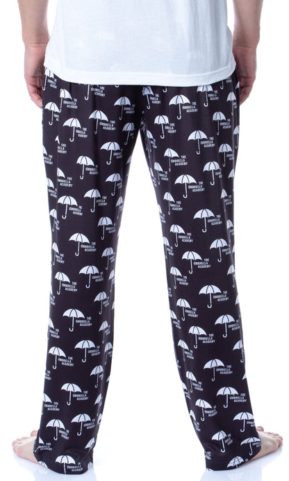 The Umbrella Academy Mens' TV Series Logo  Tossed Print Pajama Pants
