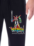 Voltron Mens' Classic TV Series Show Defender Of The Universe Title Logo '80s Character Sleep Pajama Pants