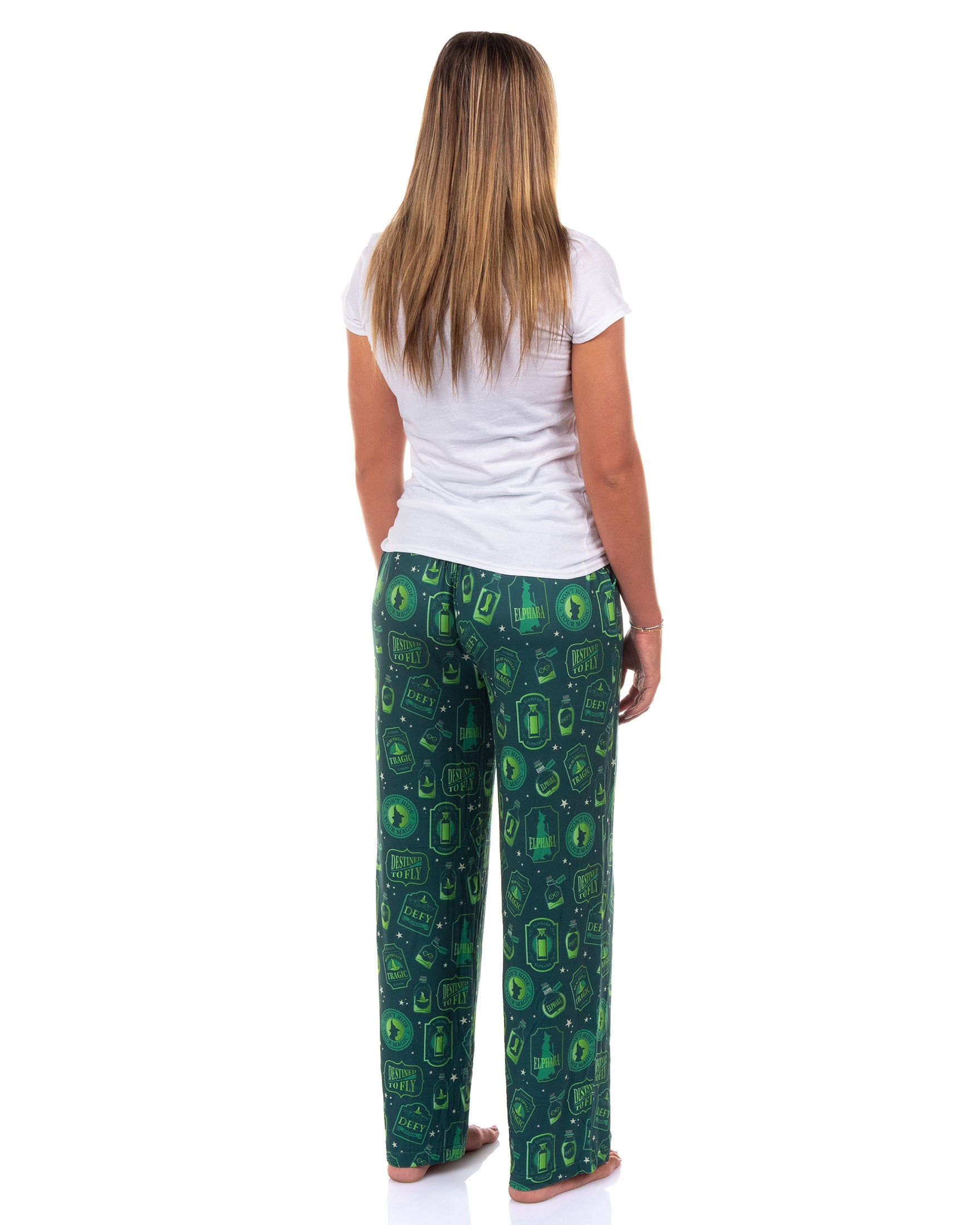 Wicked Pajamas Women's Elphaba Elements Destined To Fly Lounge PJ Pants