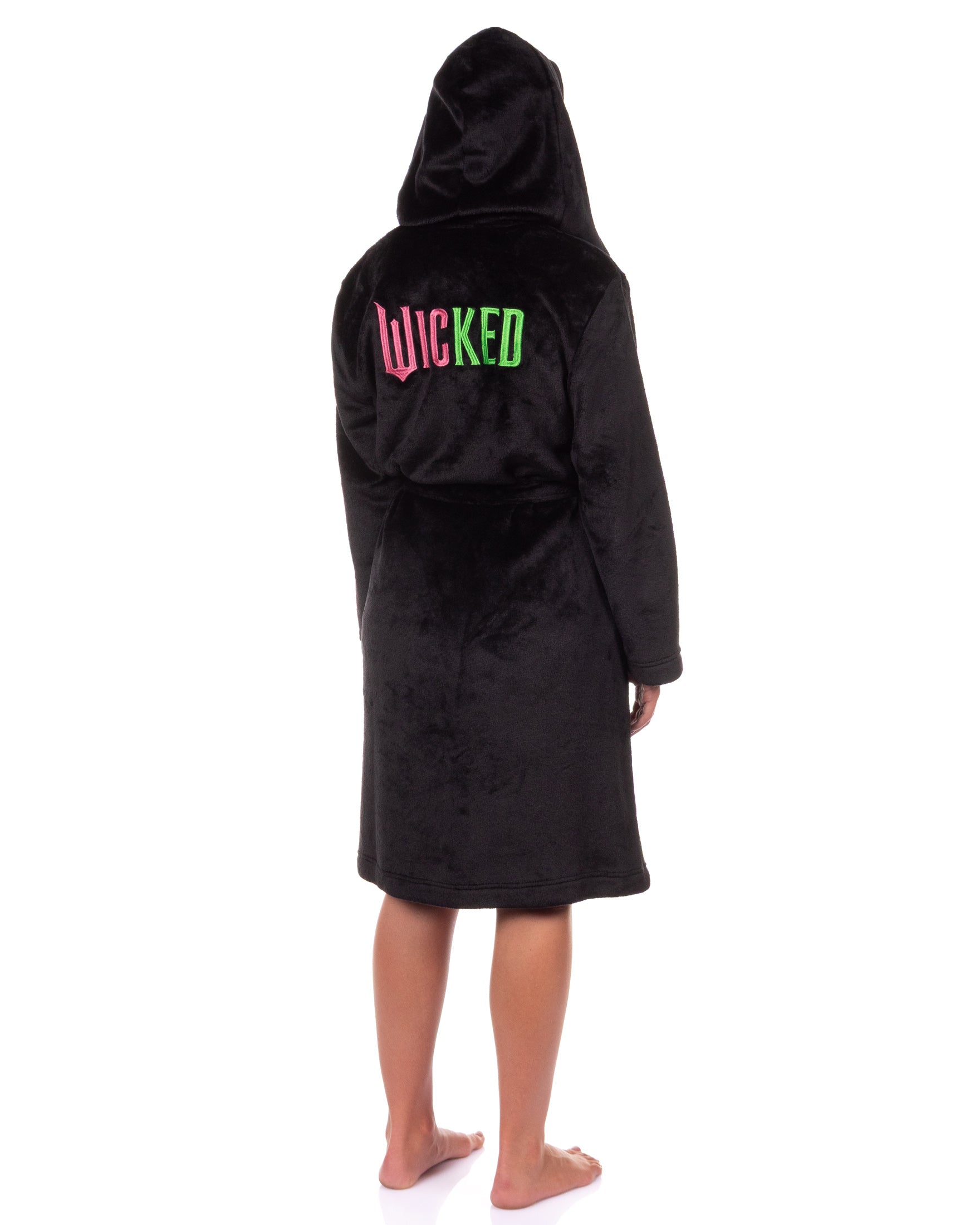 Wicked Robe Women's Elphaba and Glinda Wand Broom Charm Bathrobe For Adults
