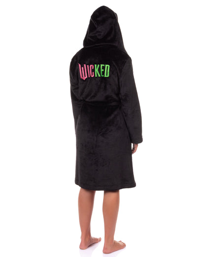 Wicked Robe Women's Elphaba and Glinda Wand Broom Charm Bathrobe For Adults
