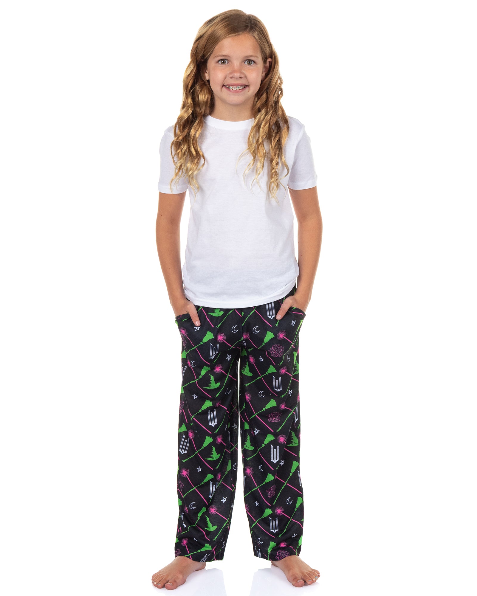Wicked Girls' Pajamas Elphaba and Glinda Charms Pajama Pants For Kids