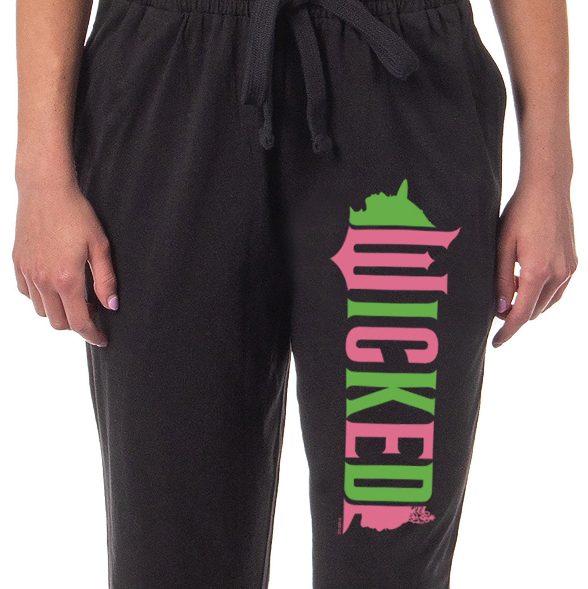 Wicked Women's Movie Film Face Silhouette Logo Pajama Pants For Adults