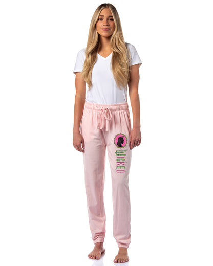 Wicked Women's Movie Film Glinda Face Silhouette Logo Pajama Pants For Adults