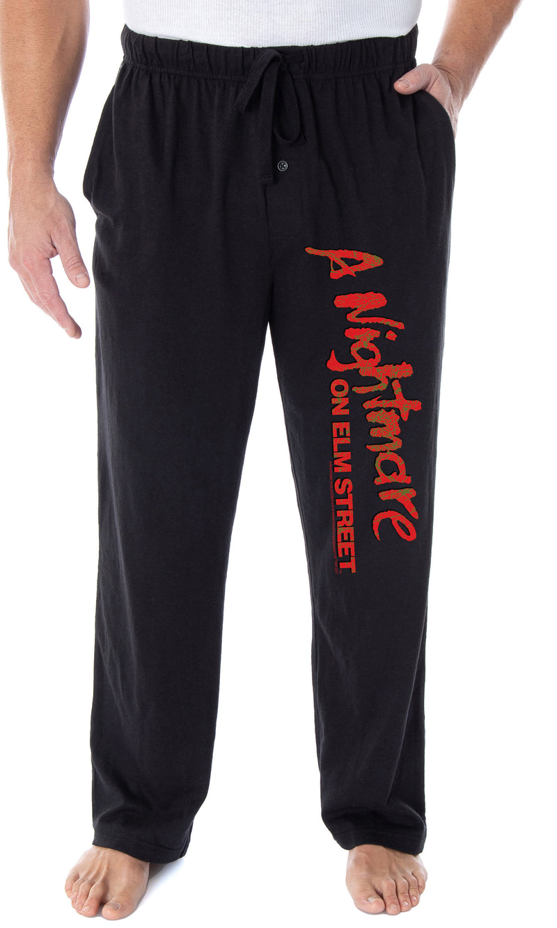 A Nightmare On Elm Street Men's Classic Logo Loungewear Bottoms Pajama Pants