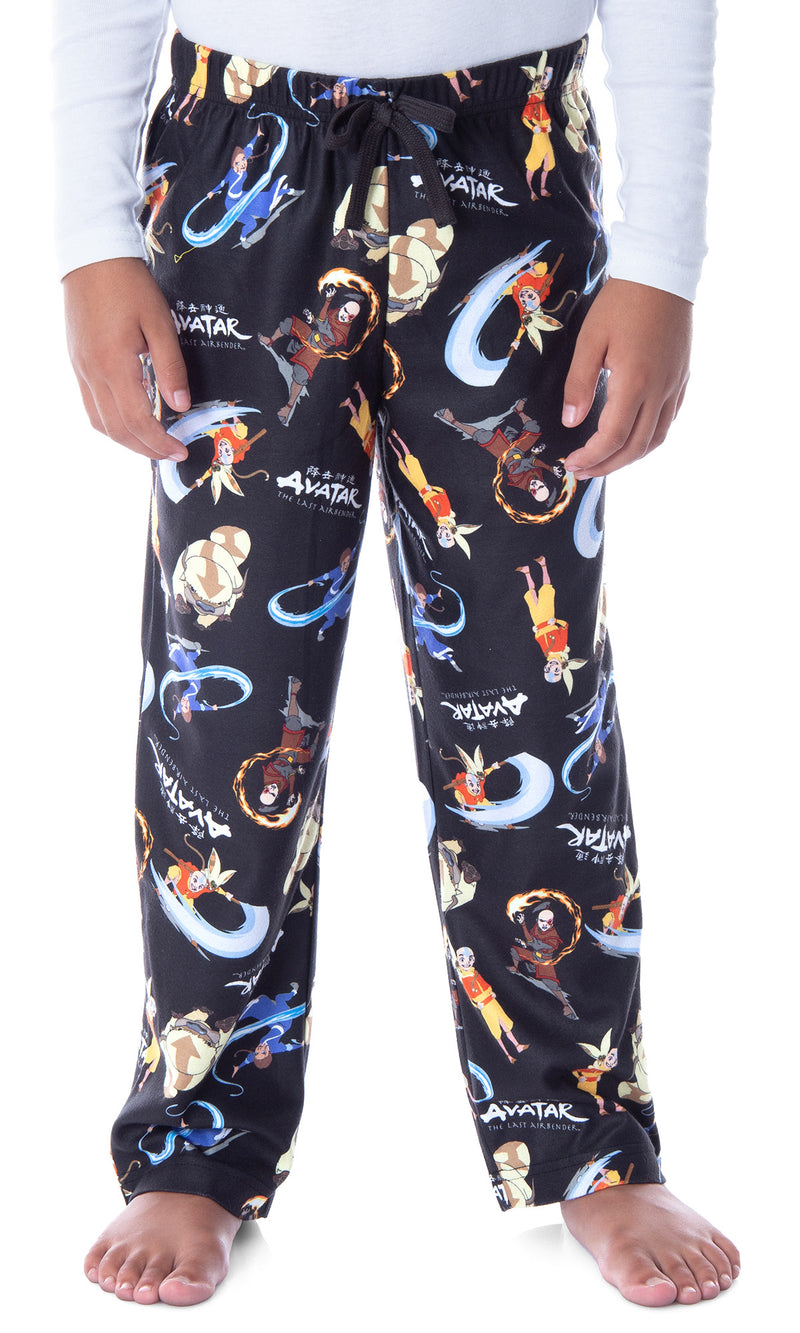Nickelodeon Boys' Avatar The Last Airbender Cartoon Character Kids Loungewear Pajama Pants