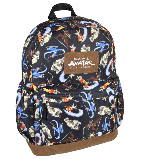 Nickelodeon Avatar The Last Airbender Character Aang Katara Appa Zuko Cartoon All Over Print Backpack