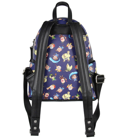 Nickelodeon Chibi Avatar The Last Airbender Characters Aang Zuko Mini Backpack