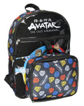 Nickelodeon Avatar The Last Airbender Characters Aang Zuko Katara Sokka 5 PC Backpack Lunchbox Icepack Water Bottle