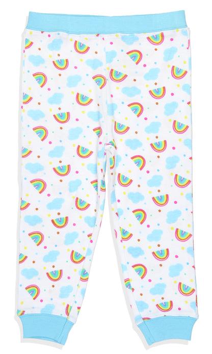 Nickelodeon Toddler Girls' Blue's Clues Rainbow Sleep Raglan Pajama Set