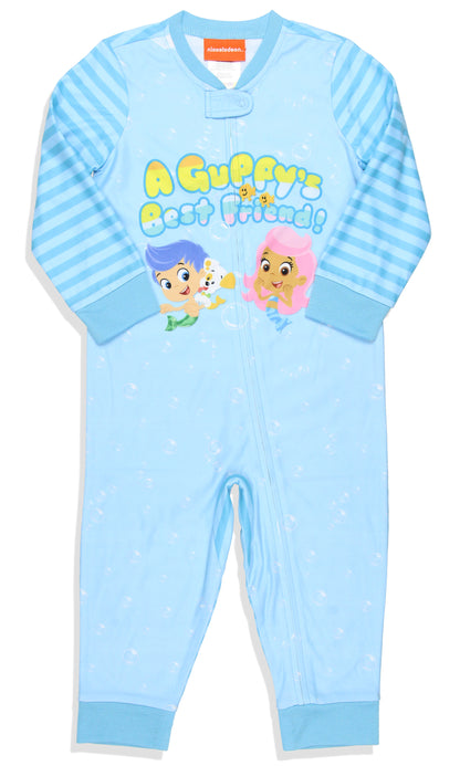 Nickelodeon Toddler Boys' Bubble Guppies Union Suit Footless Sleep Pajama