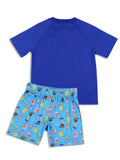 Nickelodeon Toddler Boy's Bubble Guppies Character Sleep Pajama Set Short