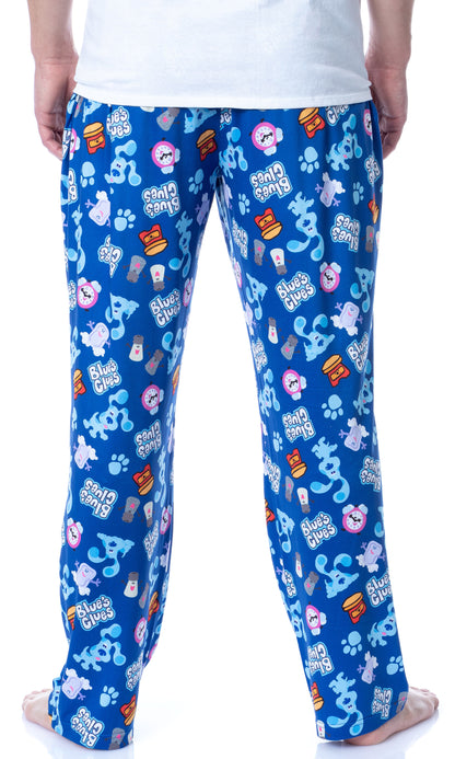 Nickelodeon Mens' Blue's Clues  Tossed Print Sleep Pajama Pants