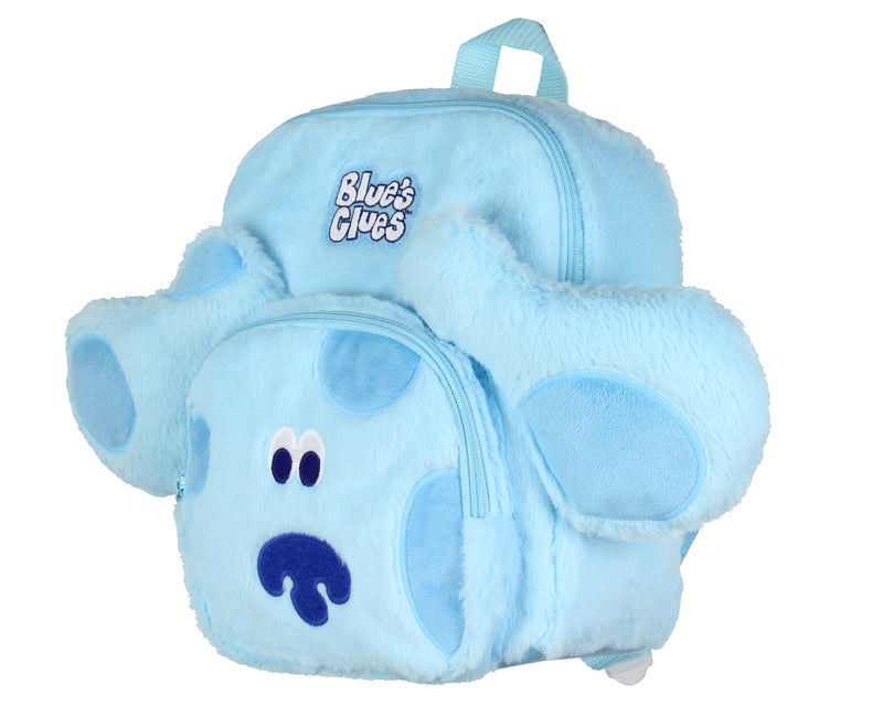 Blue's Clues Plush Character Cartoon Face 12 Inch Backpack For Daily Use