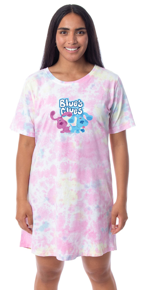 Nickelodeon Blue's Clues Womens' Magenta Nightgown Sleep Pajama Shirt