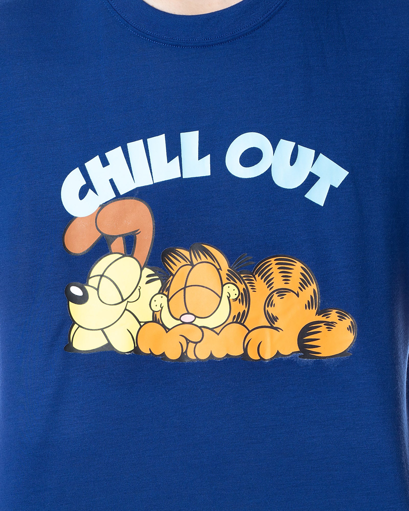 Nickelodeon Mens' Garfield Odie Comic Strip Chill Out Sleep Pajama Set